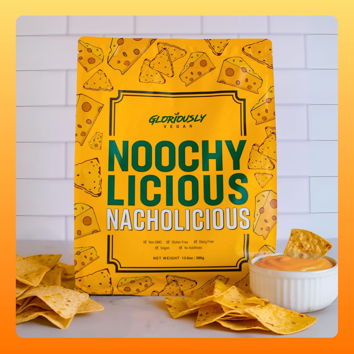 Gloriously Vegan NoochyLicious NachoLicious - Delicious Vegan Bacon Flavoured - Make Restaurant-Quality Vegan Nachos at Home - Free Recipes Included