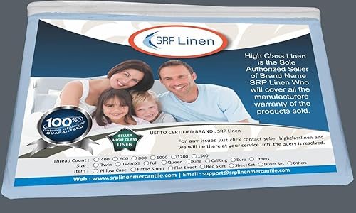 Miniatura 2 de Bedding Hotel Collection - Juego de sábanas de 800 hilos, 100% algodón egipcio, 4 piezas, bolsillo profundo de 15 pulgadas (King, azul claro)