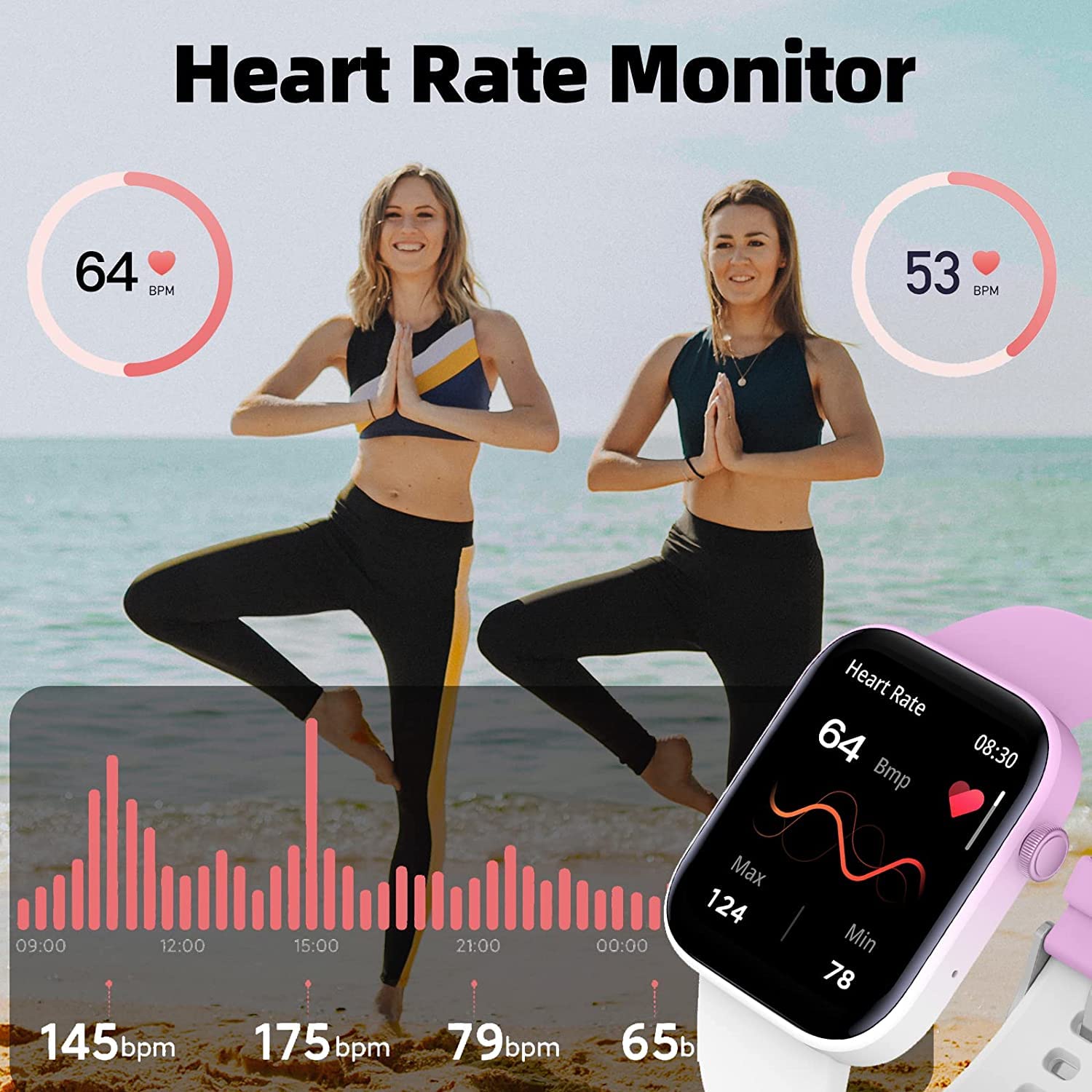 FirYawee Smart Watch (Answer/Make Call) for Women Men Fitness Tracker 1.9" Touch Screen Smartwatch Fitness Watch 108 Sports IP68 Waterproof - Image 4