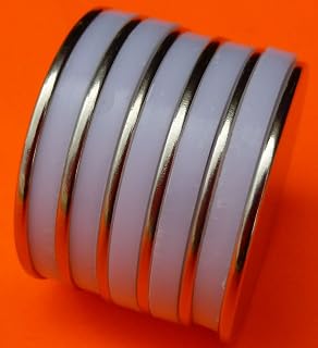 6Pc Rare Earth Disc Magnets 1.26" x 1/16" – High Strength Neodymium Magnets for Workshop, Fabrication, Crafts, Models, Prototyping