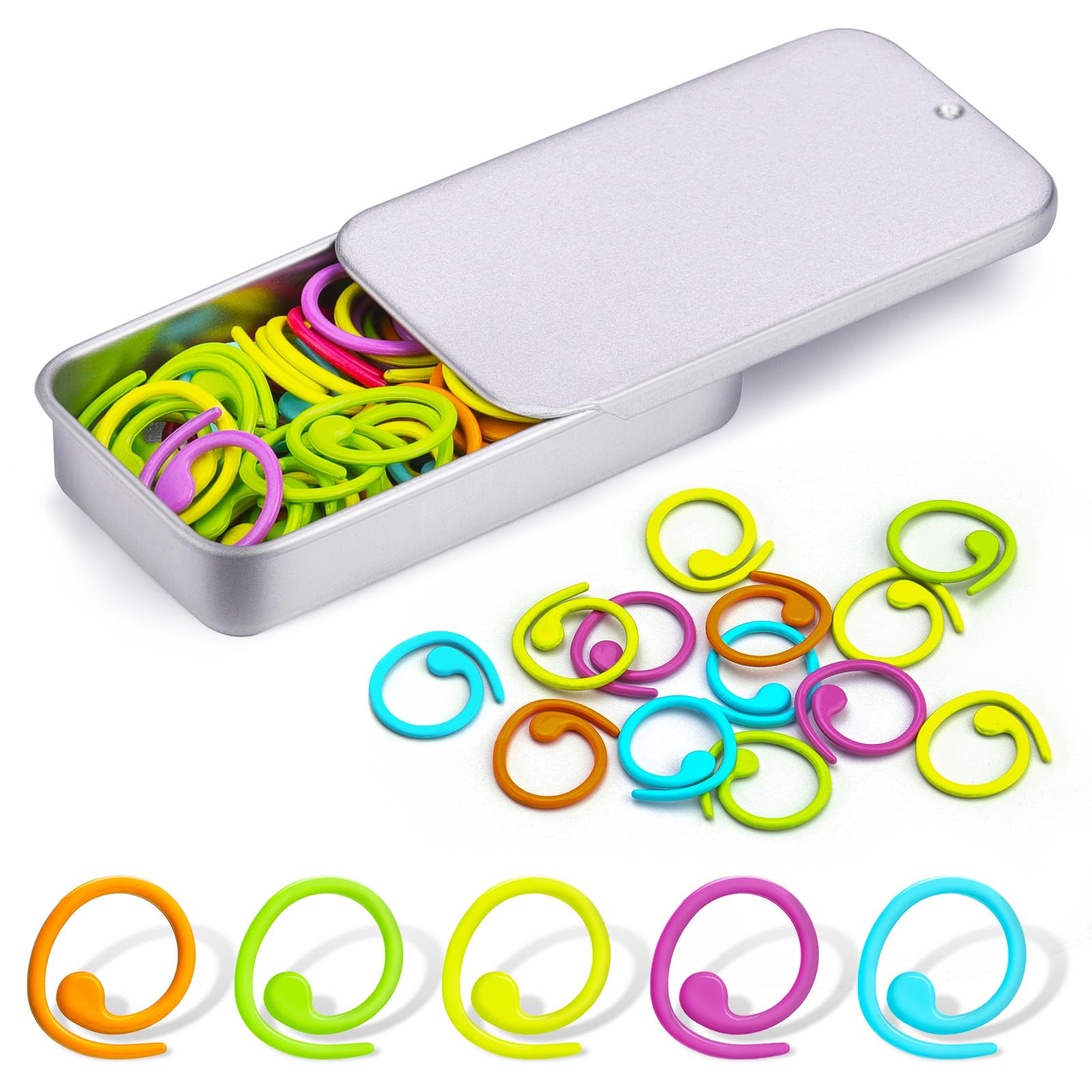 Agatige Marcatori Ad Anello, Stitch Markers Marcatori Per Maglieria In