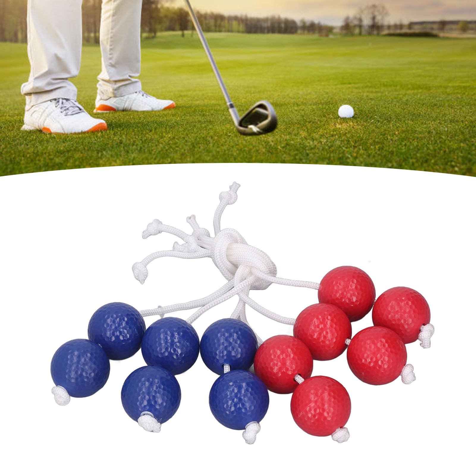 Ladder Toss Balls, Lightweight Golf Ladder Toss Balls 3 Red 3 Blue for Outdoor Backyard