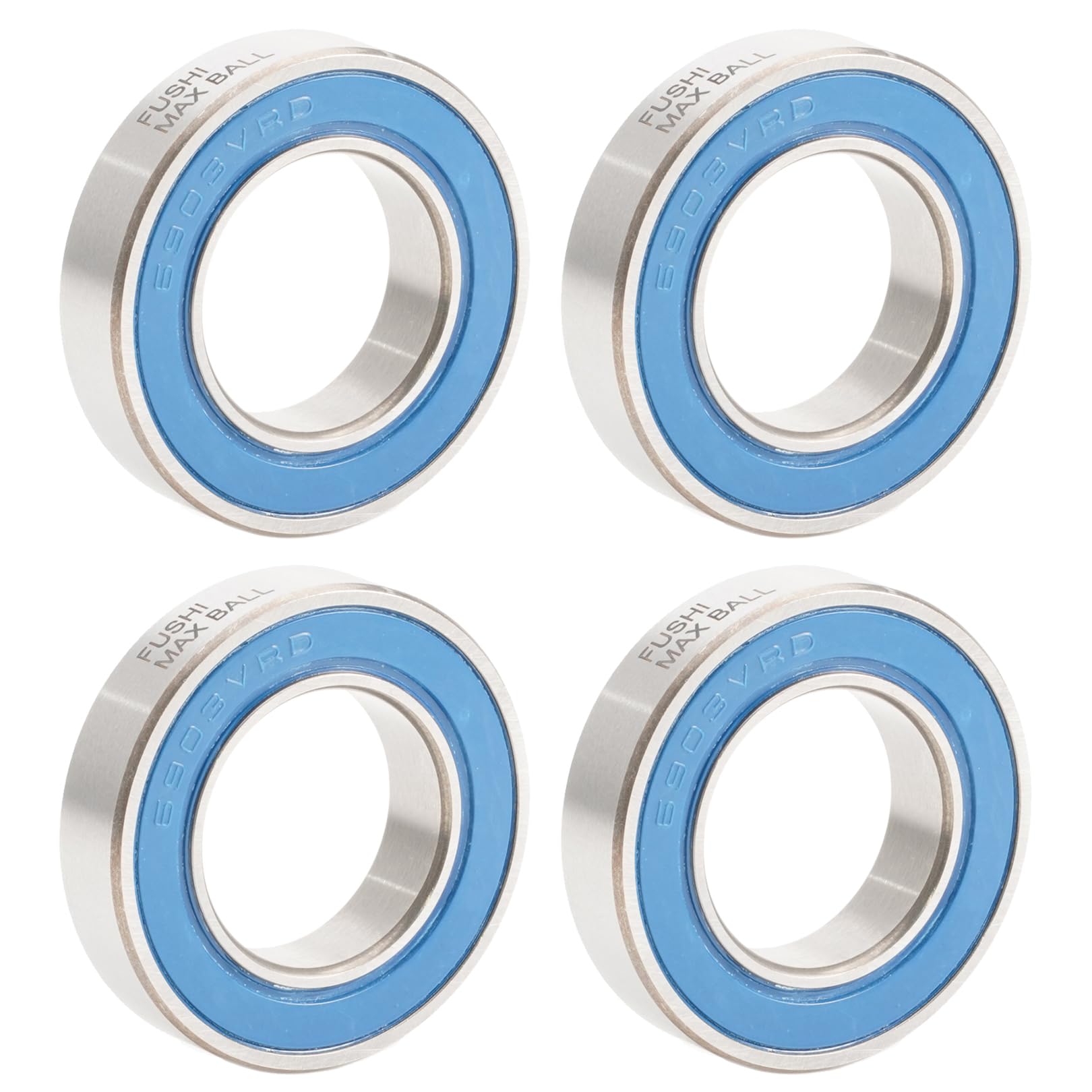 6903 VRS MAX łożysko nabojowe, wymiary 17 x 30 x 7 mm stal chromowana czarna zalakowana tłuszczem, 6903LLU Cart Full Balls Bearing do pivot MTB Pivot, (Pick of 4 szt.)