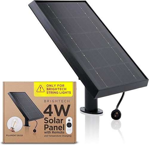 Miniatura 12 de Brightech Ambience Pro - Panel solar de repuesto, compatible solo con luces LED Brightech de 1 W con control remoto, luces de patio trasero y patio