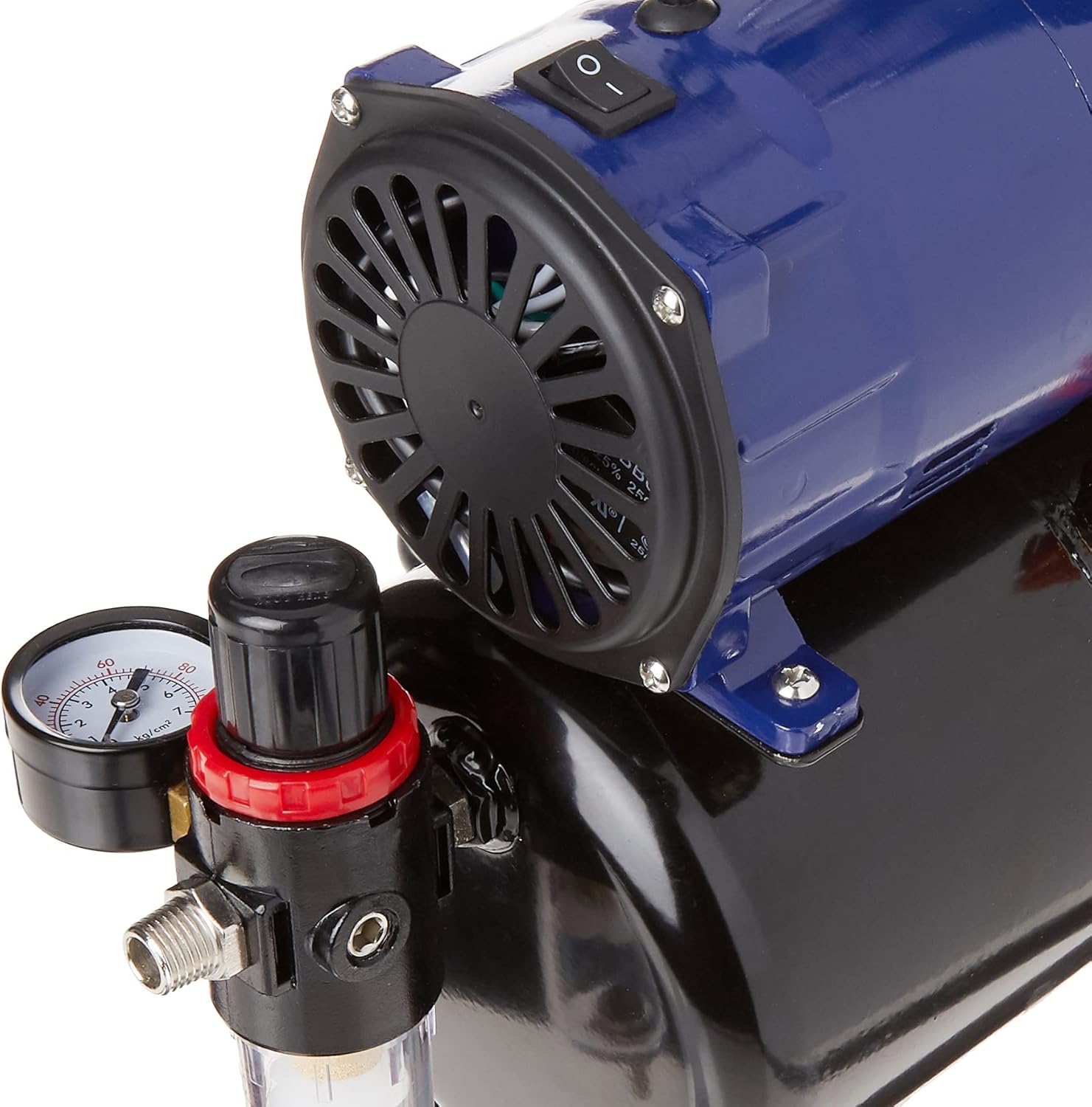 🔥 Flаѕh Sаlе Paasche Airbrush D3000R 1/5 HP Compressor with Tank, Regulator and Moisture Trap, Blue & Black