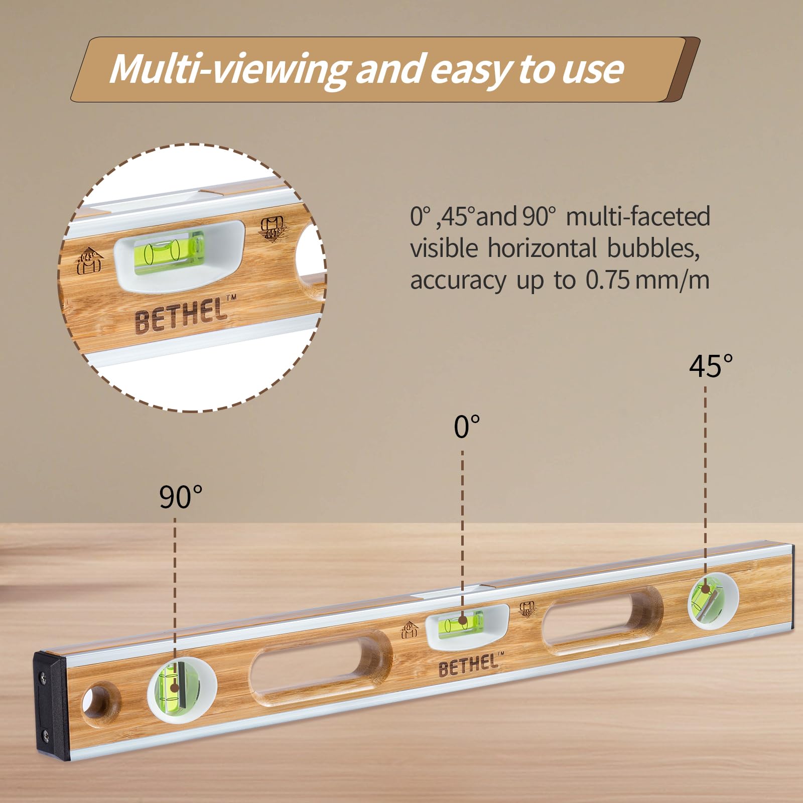Bamboo Level - Accurate & Durable for Construction -7 Bamboo Level - Accurate & Durable for Construction -7
