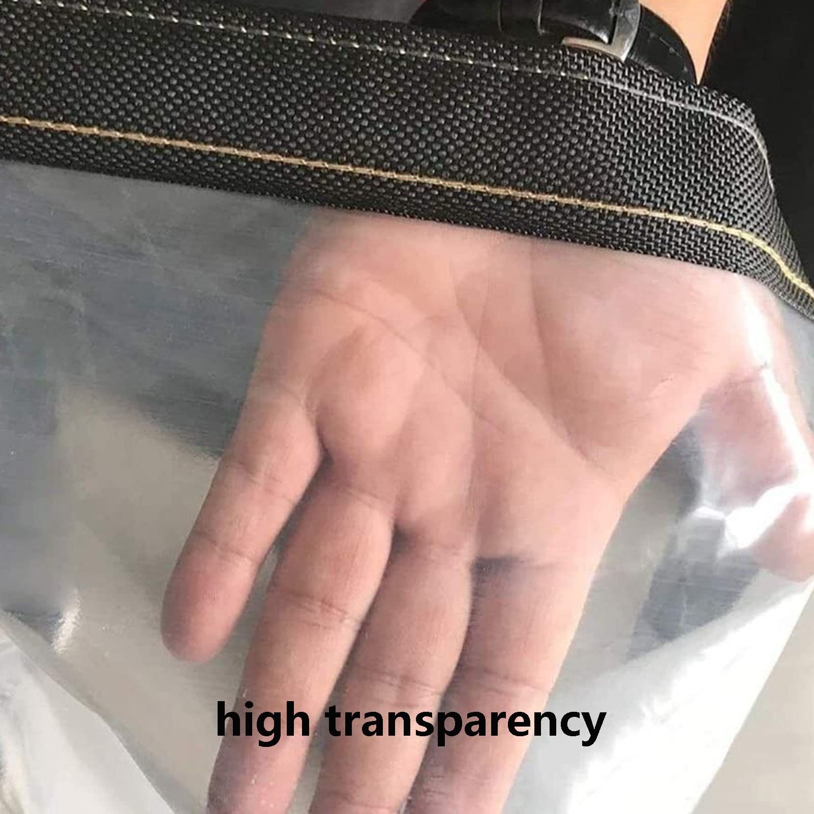 Transparenter Pavillon-Vorhang für den Außenbereich, wasserdicht, strapazierfähig, reiß- und regendicht, Mehrzweck-Zelt-Seitenteile für zusätzlichen Schutz (3 x 4,5 m)