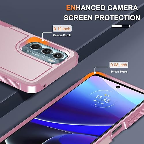 Miniatura 5 de Funda para Motorola Moto G Stylus 5G 2022 con protector de pantalla de vidrio templado, resistente, a prueba de golpes, funda protectora de cuerpo