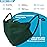 BASE CAMP Reusable Cloth Dust Face Masks 100% Cotton Washable Adjustable Breathable Fabric Mask with Filter Pocket (Black+Green+Blue-L)
