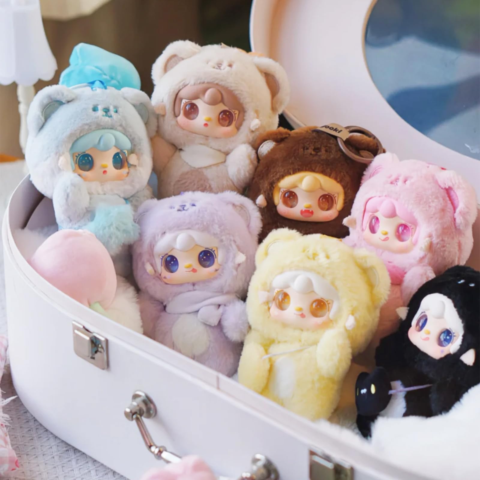 CALEMBOU Plush Blind Box, Cute Yooki Series Random Plush Doll, Kawaii Stuffed Mystery Toys Collectible for Birthday Gift (Yooki-YYKXX-1pc)