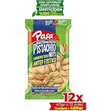 Pa a Kavrulmu  Tuzlu Antep F st , 40gr x 12 Paket, Toplam 480gr