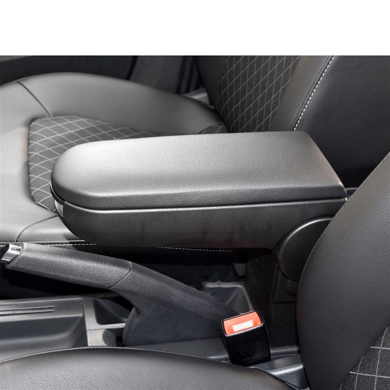 WILSEM Couvercle Loquet D'accoudoir Couvercle De Boîte Rangement Console Centrale De Voiture pour Skoda pour Rapid 2012 2013 2014 2015 2016 2017 2018 Accoudoir