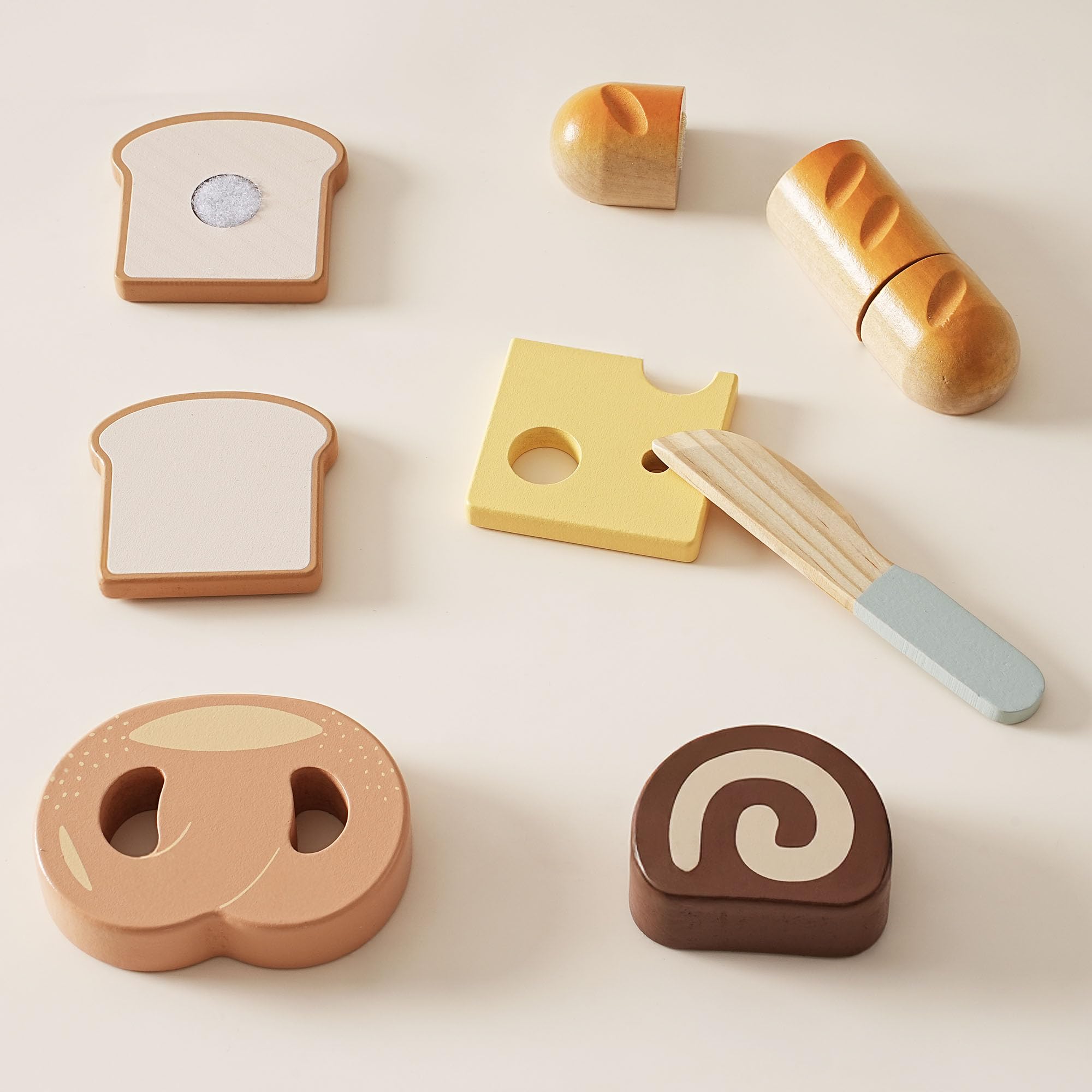 ROBOTIME Montessori - set da taglio in legno per bambini, da giardino e cucina, con accessori in legno, giocattoli per bambini (set di cottura)