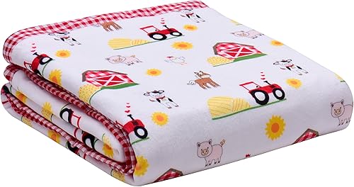 Miniatura 5 de Little Me - Manta de felpa de 2 capas para bebé, 2 caras reversibles, 30 x 40 pulgadas (estampado de damasco rosa)