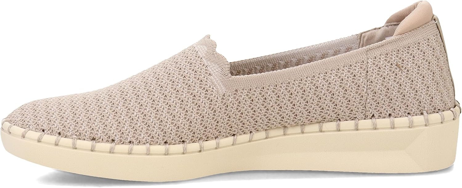 SKECHERS MODERN COMFORT WOMEN'S Women's SEPULVEDA 2.0-Beach Waves Loafer Flat, Taupe, 6.5