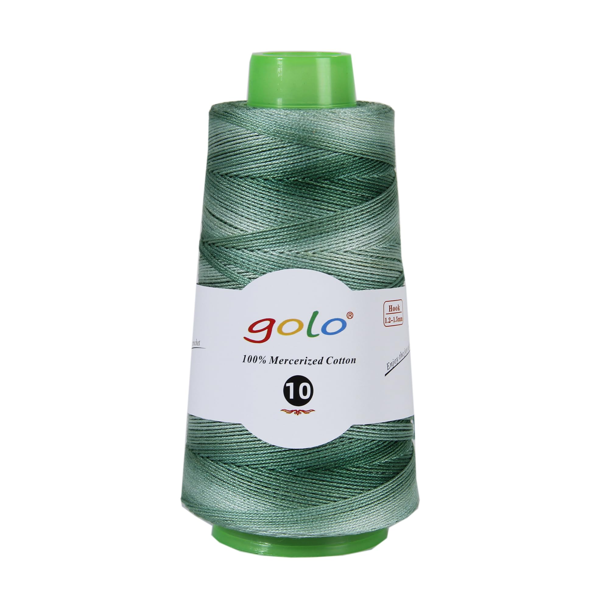 golo Crochet Thread Size10 1.76oz 310yd,Yarn for Hand Knitting Space-Dyed Yarn D14