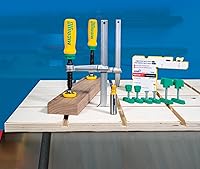 Vista 8 de MICROJIG Matchfit DVC-1177K2 Abrazadera de cola de milano Pro, verde/amarillo/plateado