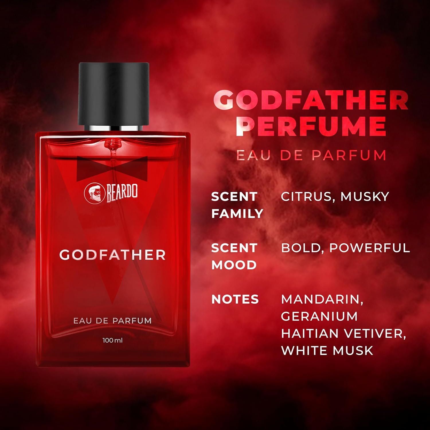 Beardo Godfather Perfume for Men, 100 ml | EAU DE PARFUM | Made in India