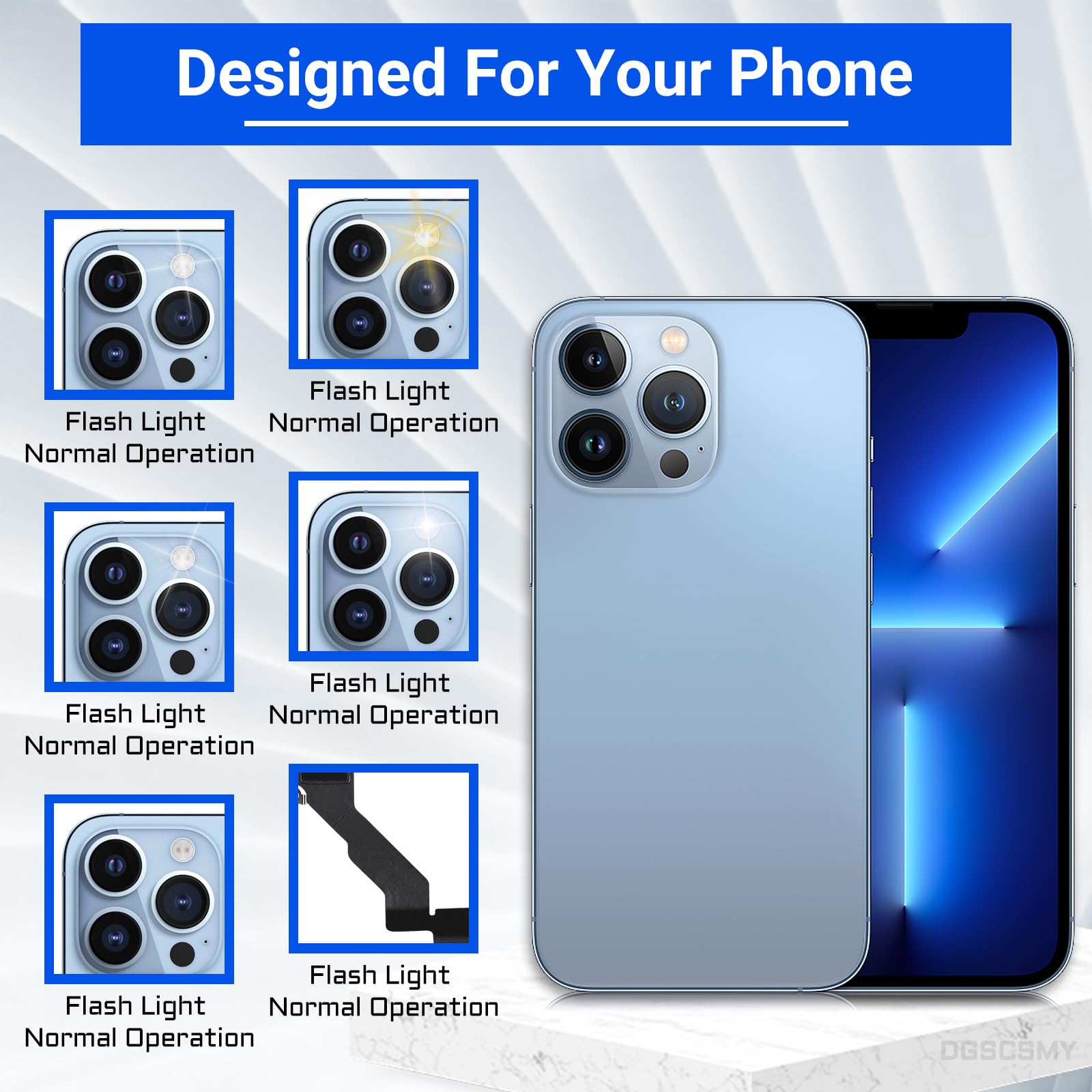 Amazon.co.jp: DGSCSMY iPhone 13 Pro Max フラッシュライト交換用