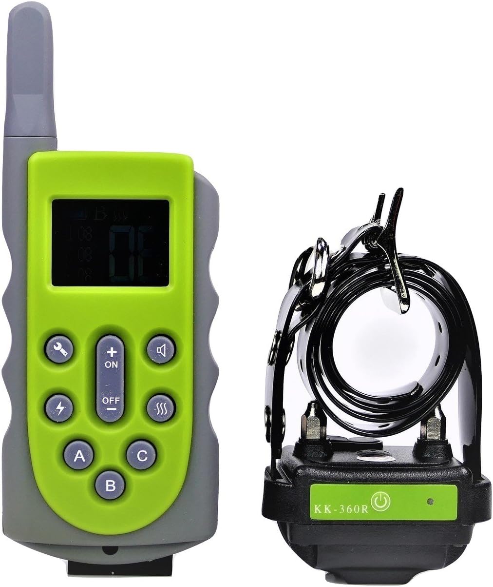 650 YD Remote Dog Training Shock Collar Obedience Pet Trainer:Rechargeable Waterproof Shock Collar for Dogs (Small, Medium, Large Dog)