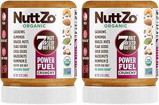 NuttZo Organic Power Fuel 7 Nuts and Seeds Butter, Crunchy, Paleo and Ke...