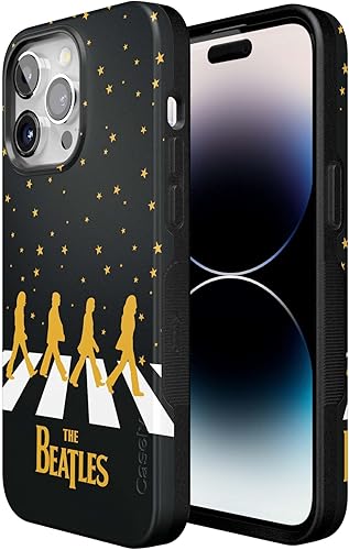 Miniatura 7 de Casely Funda para iPhone 14 Pro | Beatles | Paseo nocturno | Imagen dual de Abbey Road | Funda atrevida compatible con MagSafe