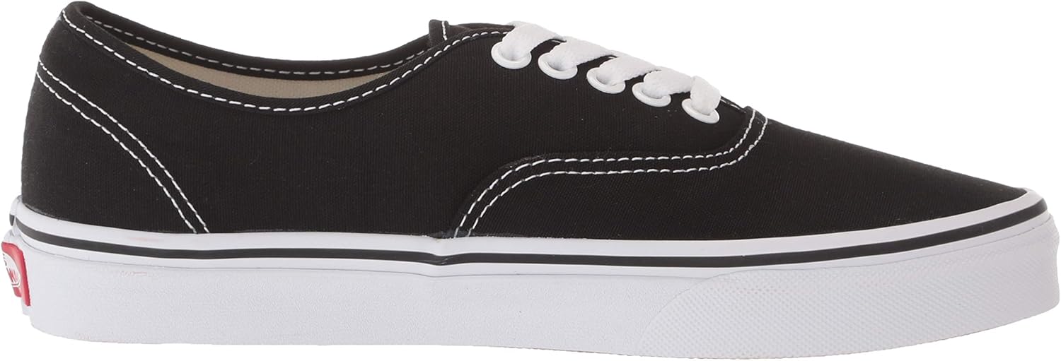 Vans Unisex Authentic True White Size 7 Black (True White)