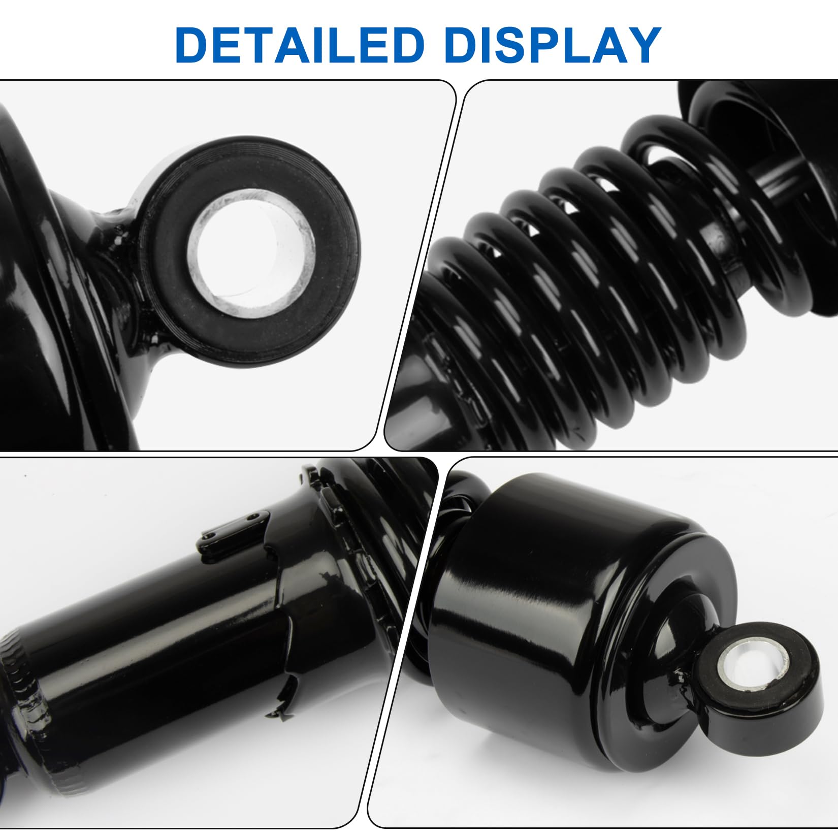 PSLER Kit sospensione posteriore Ammortizzatore posteriore Kit di abbassamento ammortizzatori posteriori Precarico regolabile 10,5 '' per Sportster XL 883 1200 1988-2023 Touring Street Road Electra