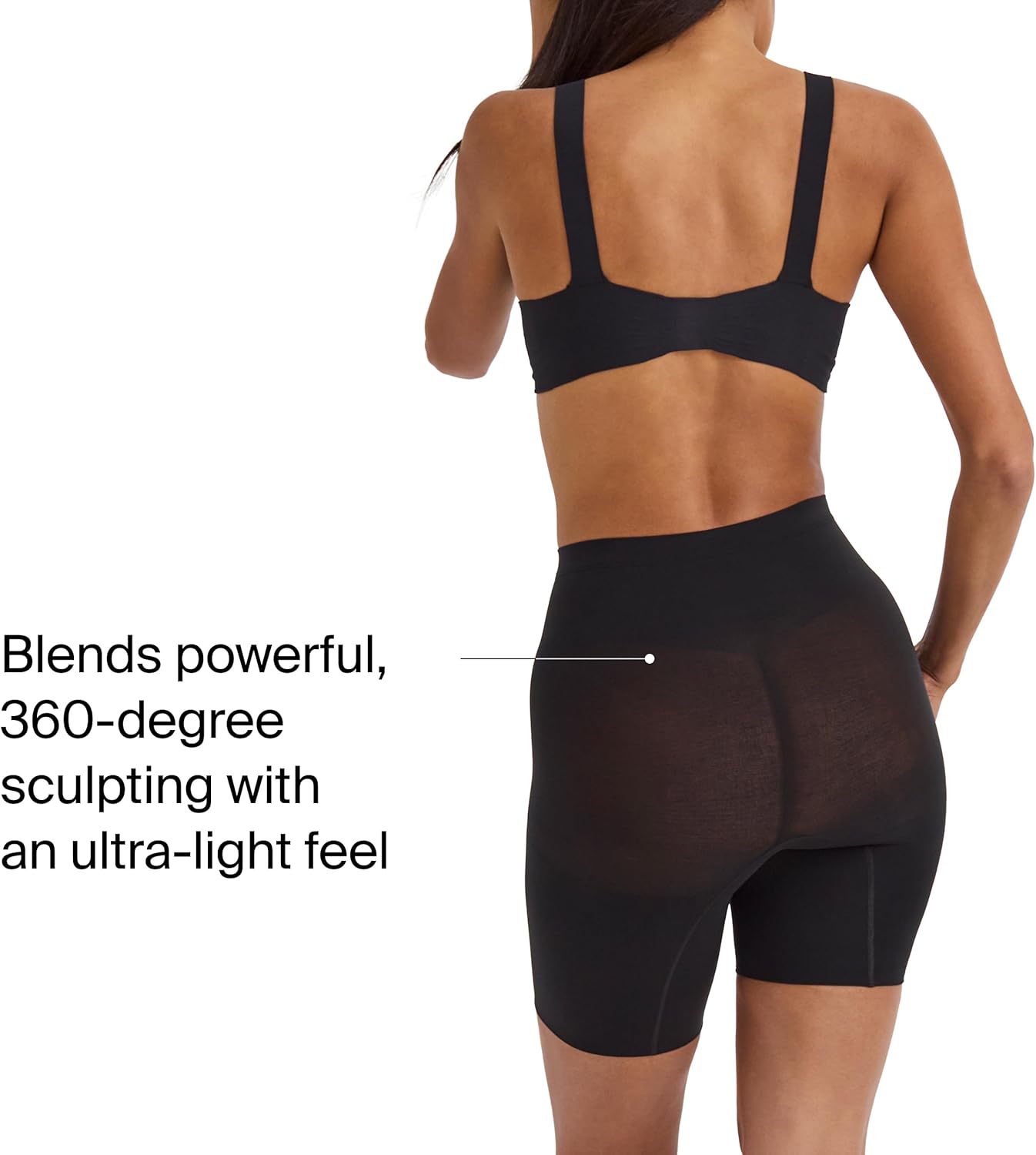 SPANX SPANXsculpt Power Series Mid-Thigh Short - Core Shapewear - Lightweight, All-Day Shaping & Support - Image 4