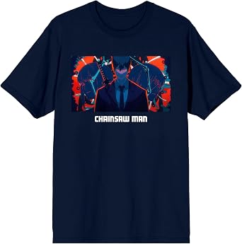 Chainsaw Man AKI Hayakawa, Devil Hunter, Human, Navy Short Sleeve Adult T-Shirt
