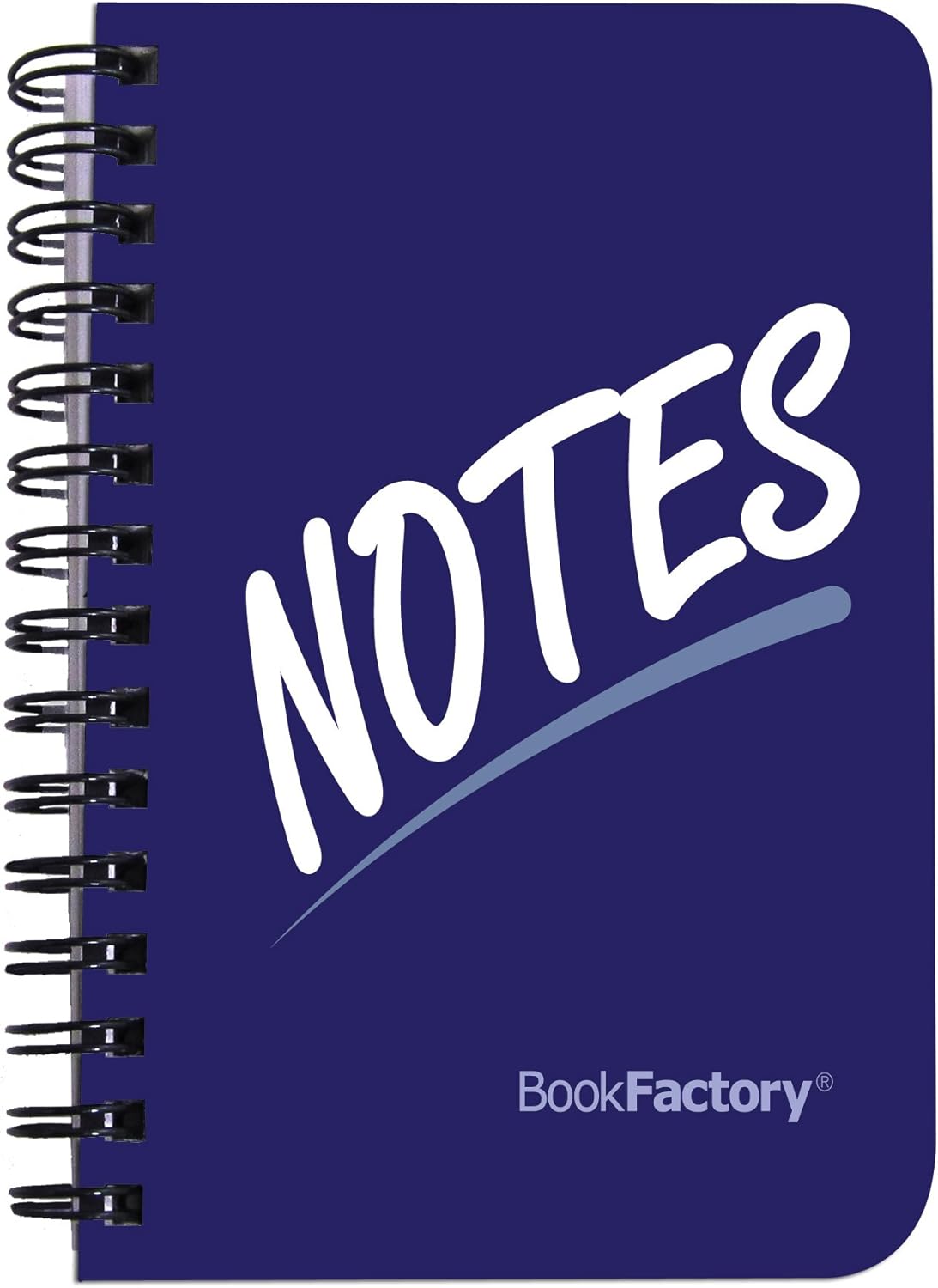 BookFactory Idea Book/Idea Journal/Mini Ideas Notebook/Pocket Idea Log Book 120 Pages - 3 1/2” x 5 1/4'' Durable Thick Translucent Cover Wire-O Binding (Made in USA) (Pack of 2)