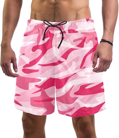 HAlidey Pink Camo Beach Shorts 