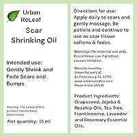 Vista 5 de Urban ReLeaf Aceite que encoge las cicatrices. Descolora suavemente el daño tisular, nutritivo vegano eficaz. Ayuda a queloides, golpes, cicatrices