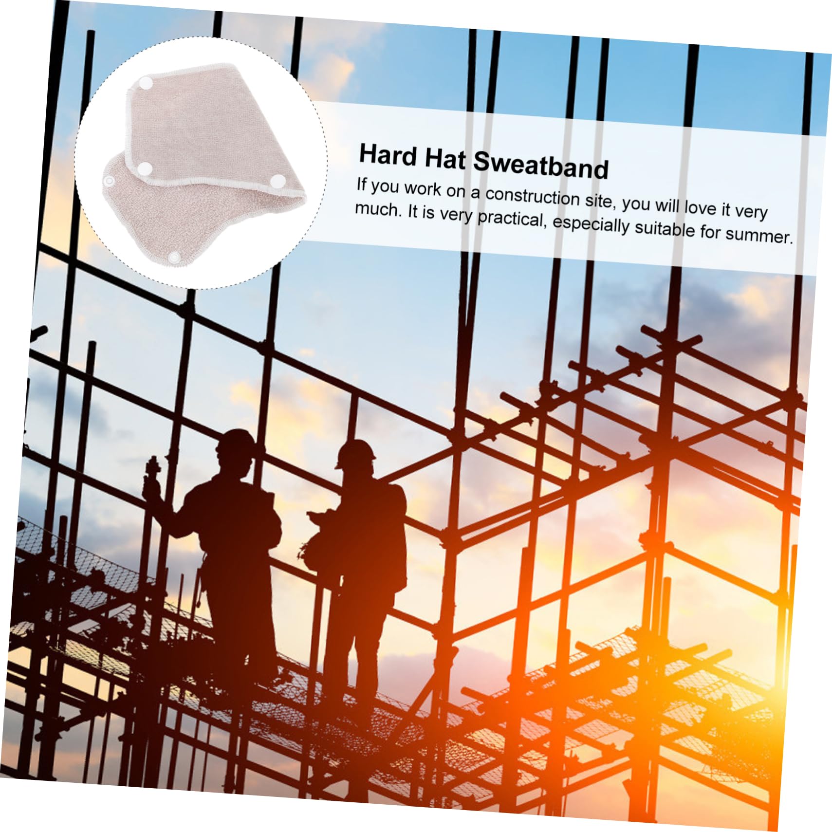 UKCOCO 30piezas Bandas Absorbentes De Sudor para Casco De Seguridad Pack De Reutilizables y Lavables Compatibles Casco Industrial Diseño Ergonómico