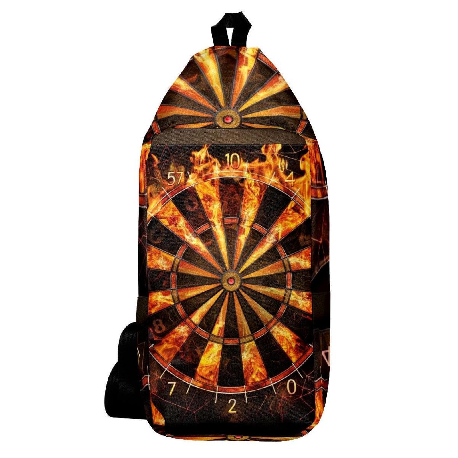 Sac à dos à bandoulière pour fléchettes multicolore 16x36.5cm