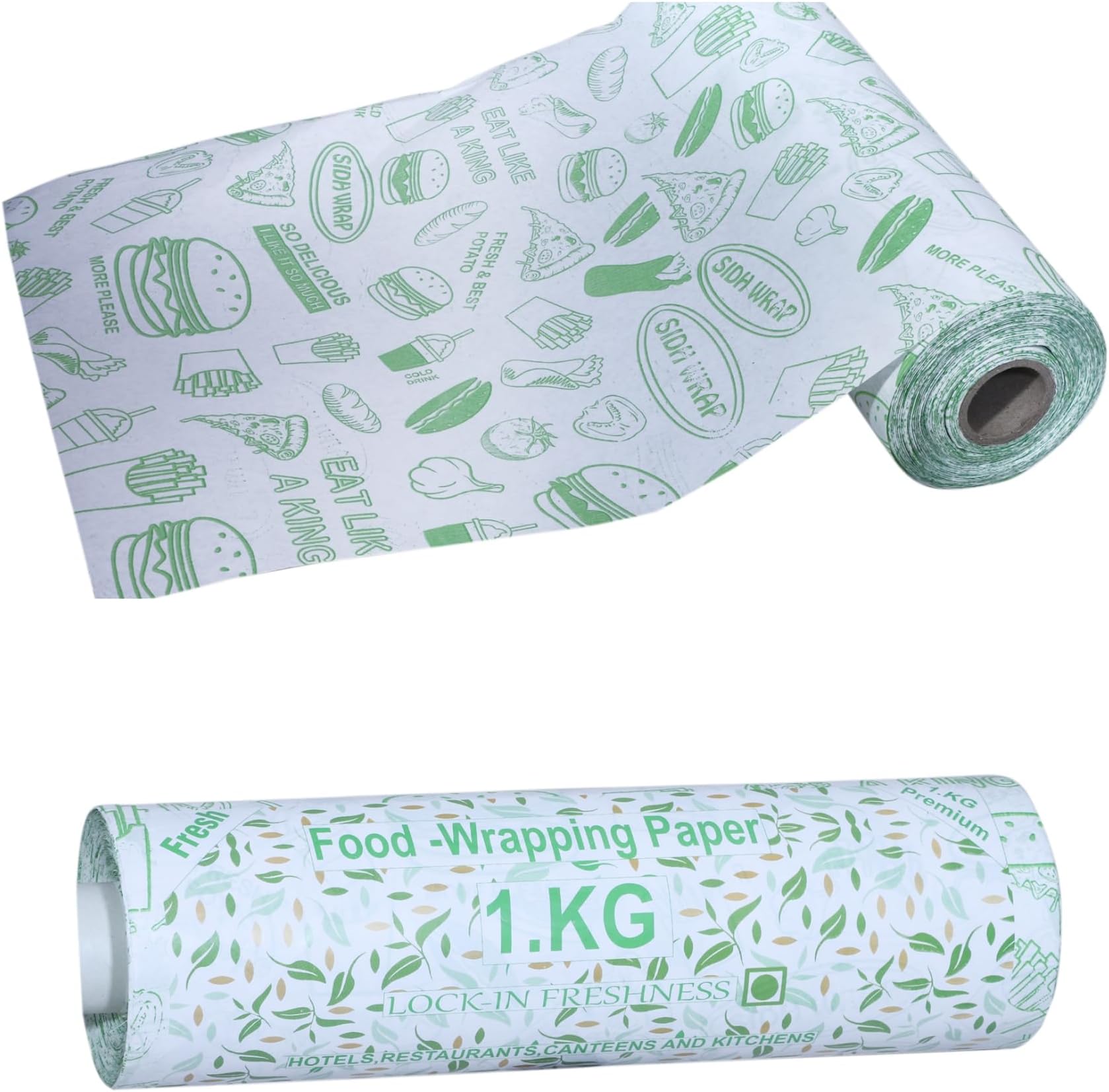 Good Choice Food Wrapping Paper Roll - Premium Non-Stick Butter Wrapping Paper Re-heatable Non Stick Paper Oven Safe Parchment Paper Oil & Grease Resistant (100 Metre Roll)