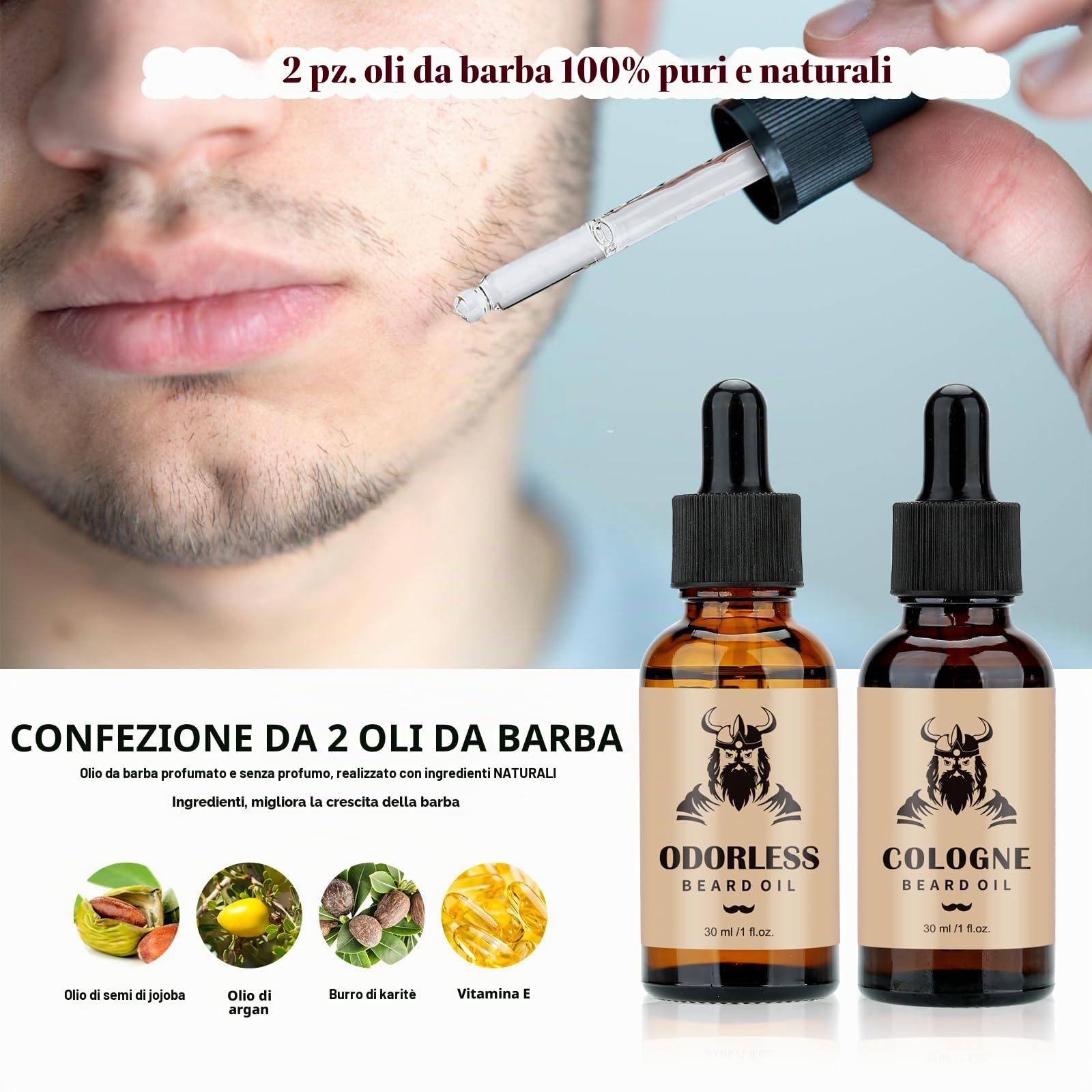 Exreizst Kit Barba per Uomo,Regalo Cura della barba Uomo Completo Professionale per Marito Papà -con2Olio per la crescita della barba, balsamo, pennello, pettine,sapone barba, tazza custodiaViaggio