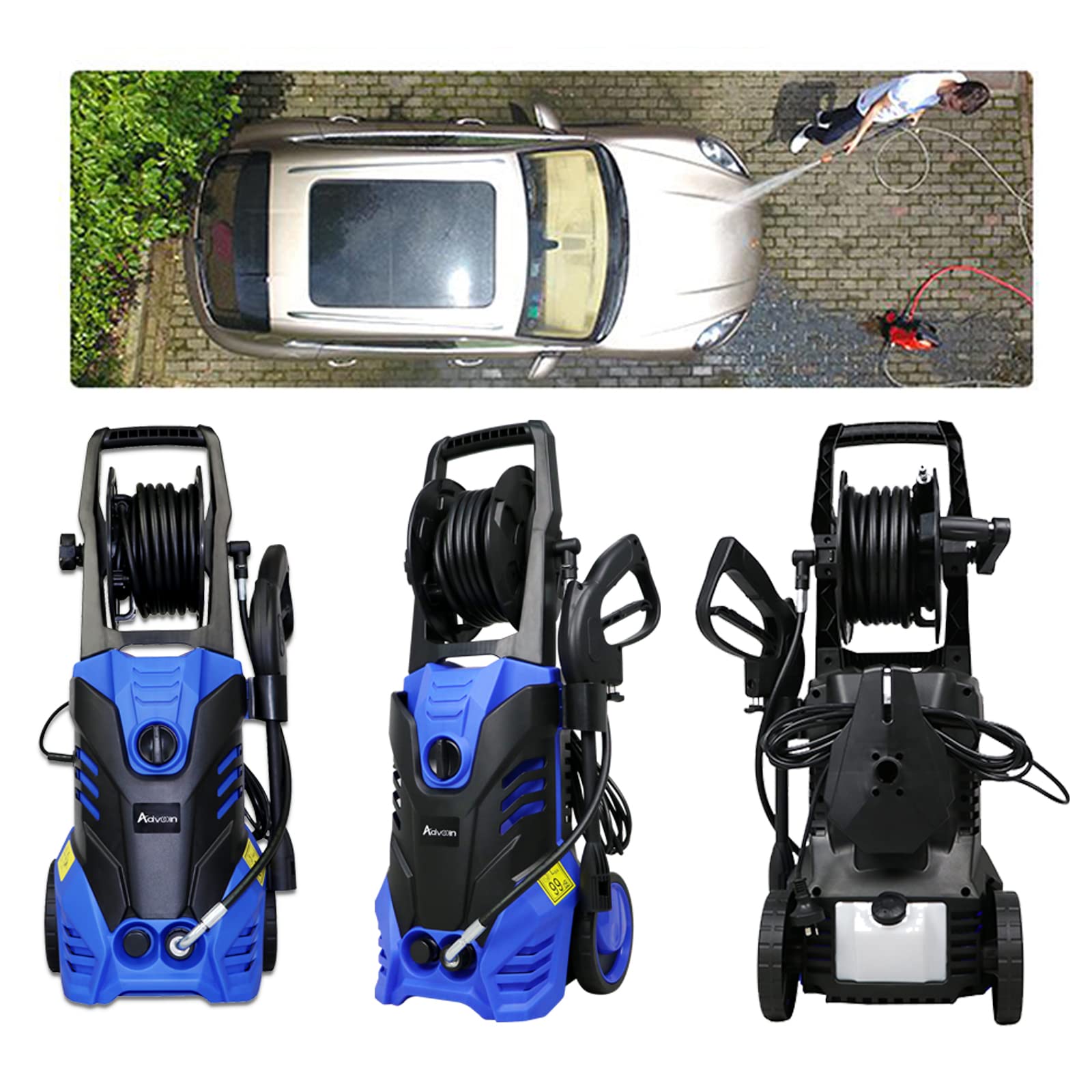 ADVWIN Electric Pressure Washer (Blue 