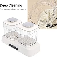 Vista 5 de Asixxsix Underwear Washer, 2000mAh Rechargeable Dual Chamber Quiet, Portable Mini Washing Machine, Cordless Washing Machine for Bra Underwear Socks