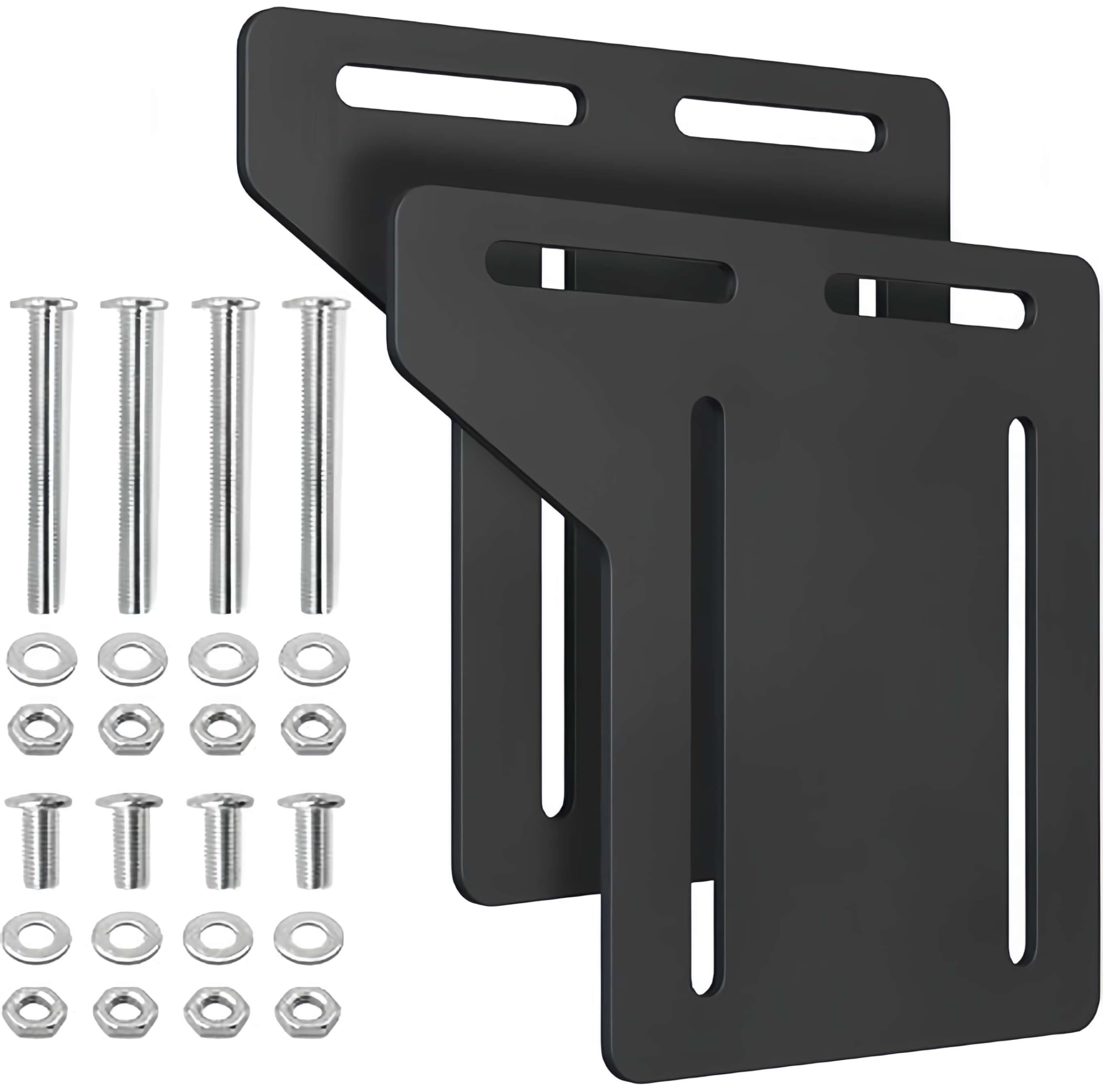 Duisanji 2 PCS Bed Frame Brackets Adapter Kit Fits Bed Frame Adapter Bracket,Replace Headboard Extra, Heavy Duty Bed Modification Plate, Headboard