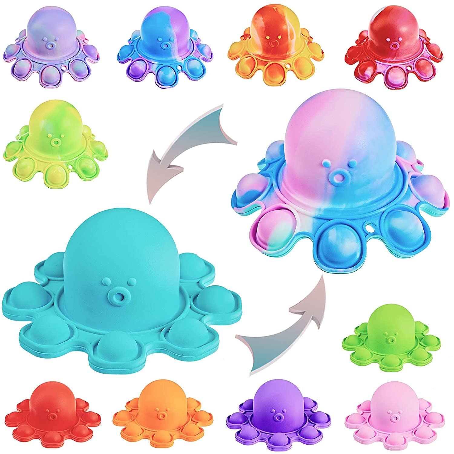 fidget pack with flippy octopus