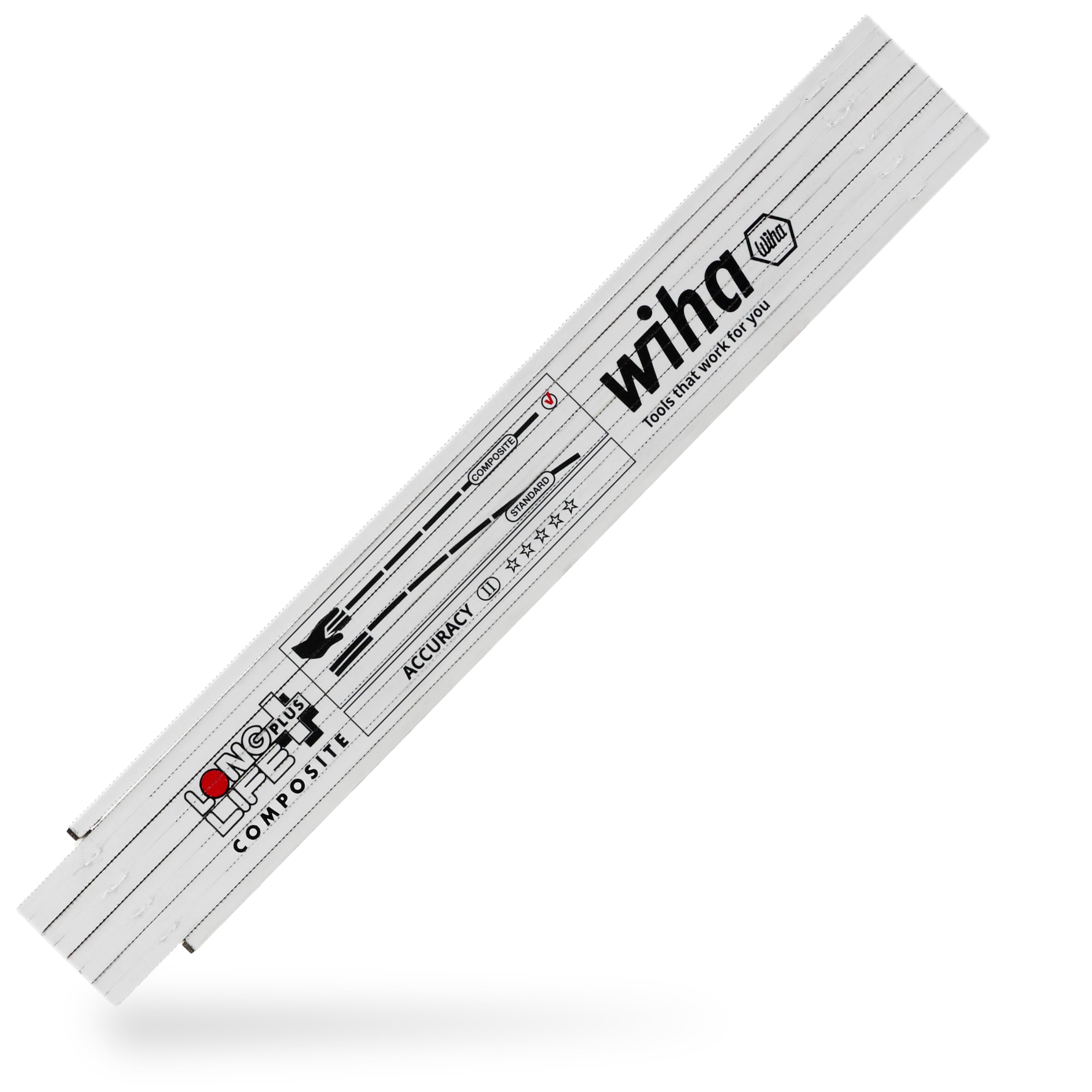 Wiha Mètre pliant Longlife Plus Composite 2 m (37067) 10 branches