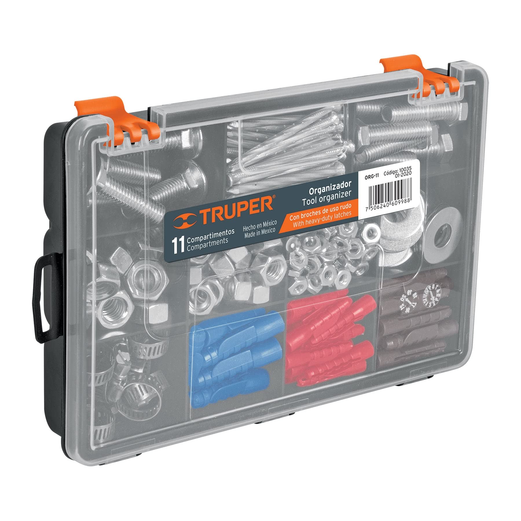 Truper org-11 9" scatola di immagazzinaggio organizzatore