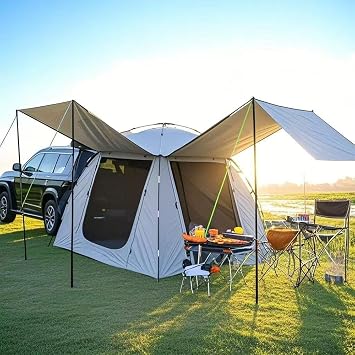 Car Tent for Jeep Liberty 2001-2012 KJ/KK,SUV Tailgate Awning,SUV Camping Tent for Family Vehicle Camping,Car Tailgate with Awning Shade,Car Roof Canopy Portable