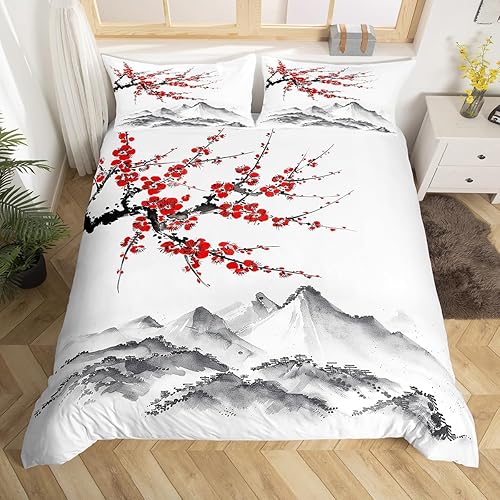 Miniatura 23 de Juego de funda de edredón de pavo real, tamaño Queen, color verde, lindo diseño de animales, estampado de plumas de pavo real, juego de funda