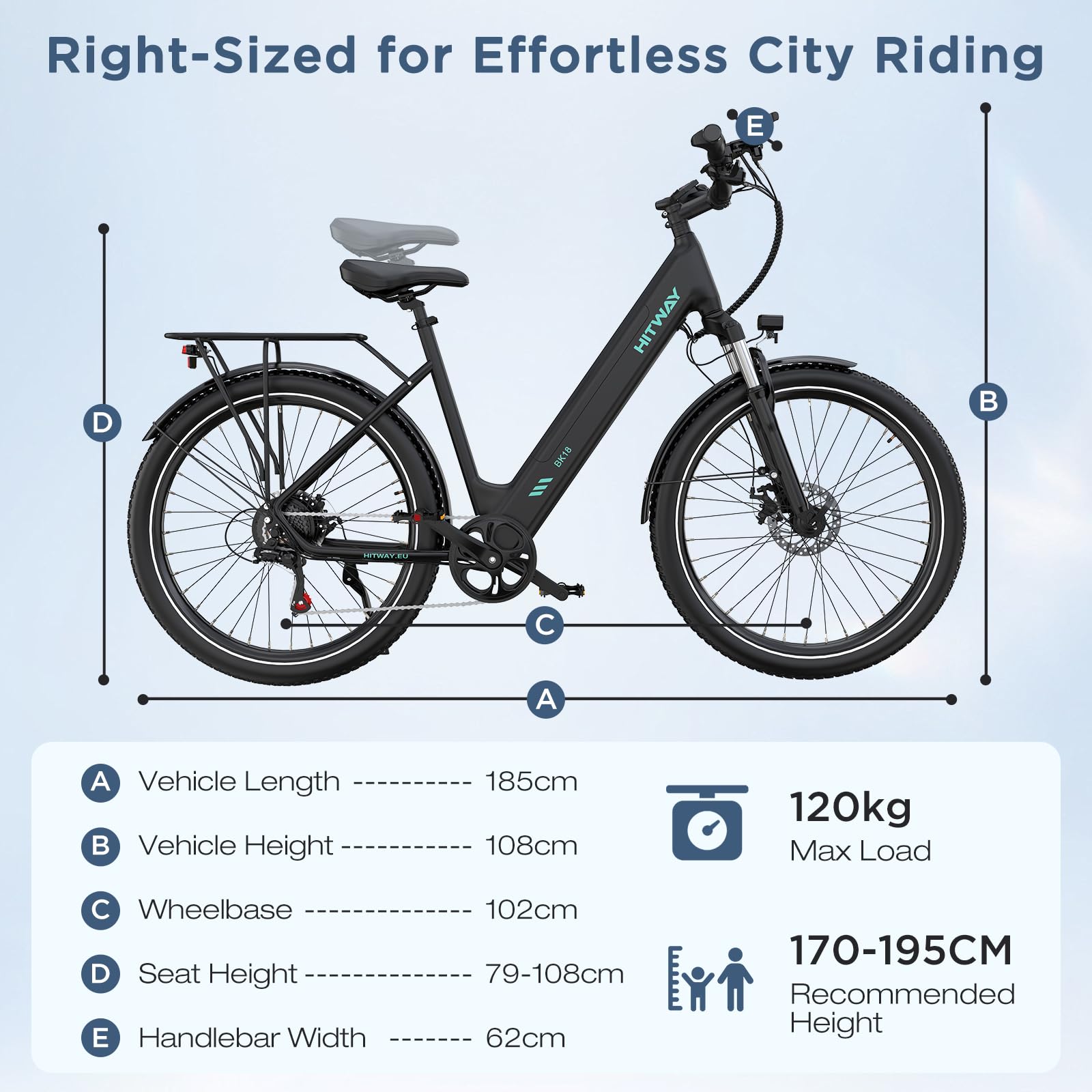 HITWAY E Bike, Elektrofahrrad 27,5 Zoll für Erwachsene Unisex, Pedelec E-Fahrrad mit 250W Motor, Abnehmbarem 36V 13Ah Lithium Akku, 7-Gang Pendler Ebike Reichweite 60-100km