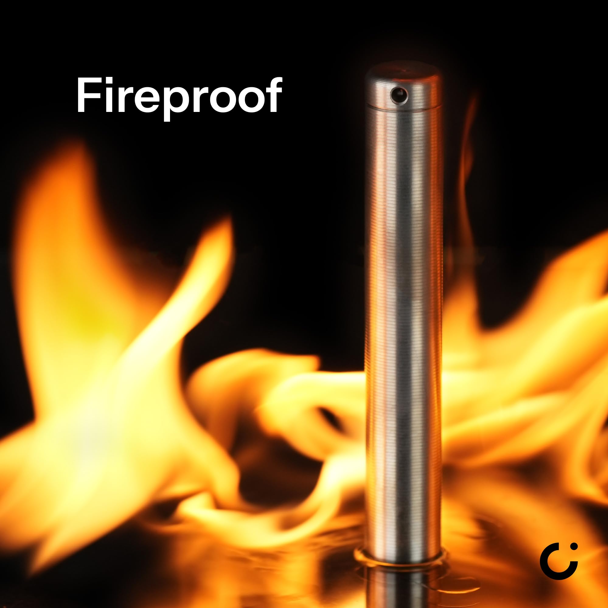 Feuer- & Wasserfeste Seed Backup Kapsel aus Edelstahl für 24 Wörter – Kompatibel mit Ledger, BitBox, Coldcard – Krypto Seed Phrase Speicher – Cryptosteel Capsule Solo
