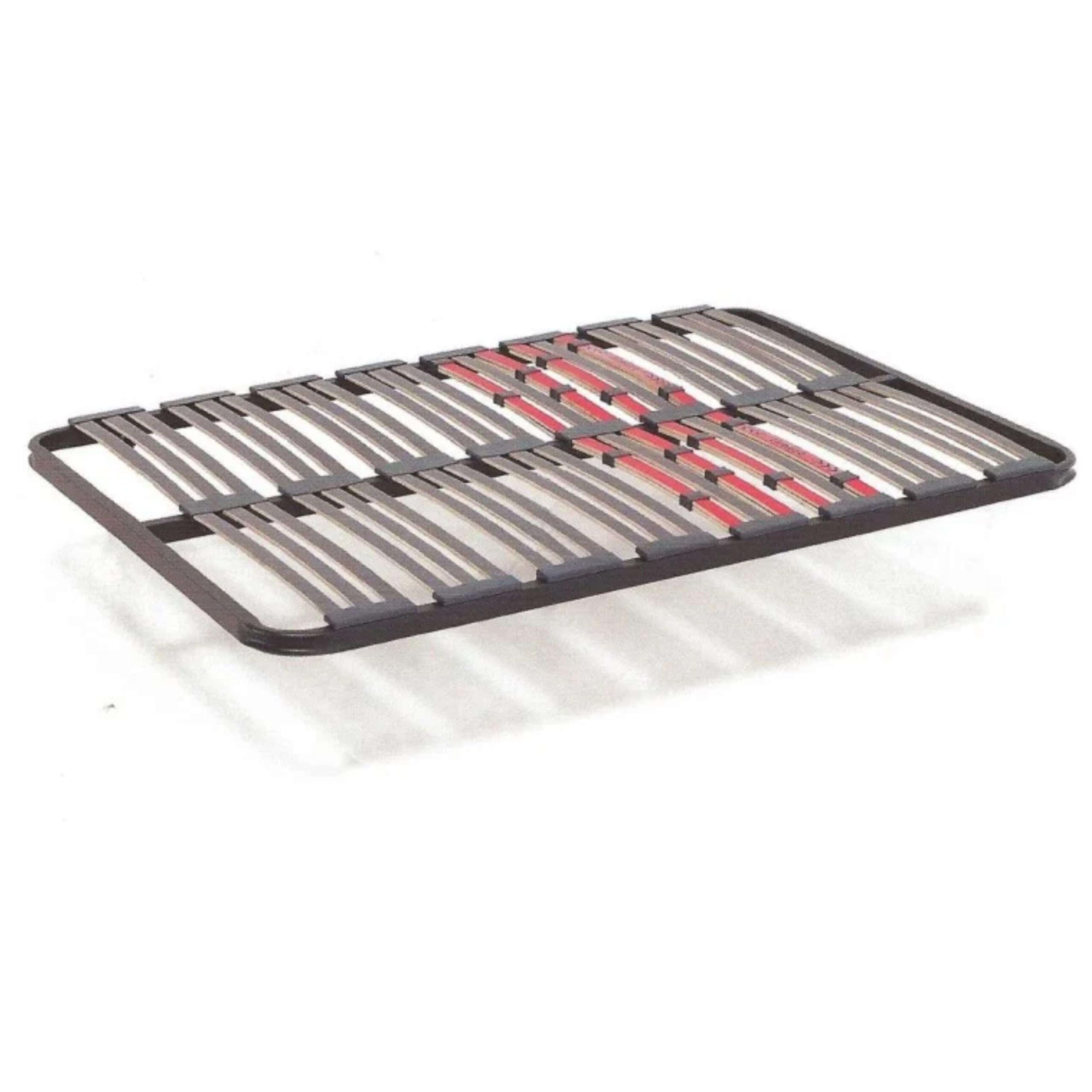 Miroytengo Somier 150x190 cm multiláminas con Reguladores Lumbares, Firmeza Adaptable, Tubo 40x30 mm y Laminas de Haya Natural (Sin Patas)