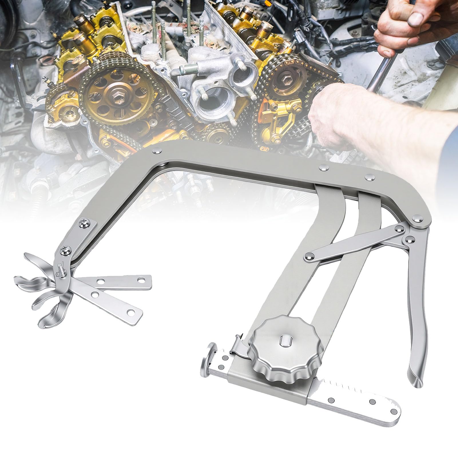 Utensile Universale per Compressione Molle Valvole per Impieghi Gravosi, Dimensioni 10 Pollici, Ideale per Lavori sul Motore di Auto e Camion, Robusto Acciaio al Carbonio
