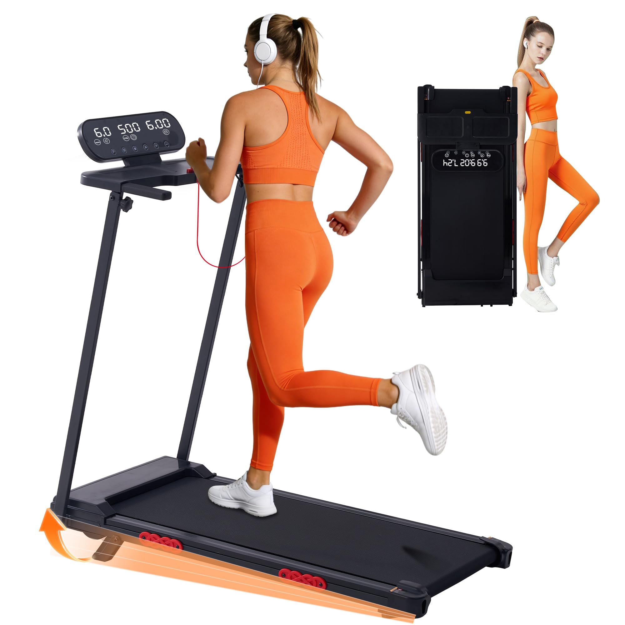 HevGlrm Walking Pad Treadmill